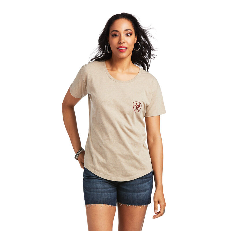 Ariat T-Shirts Damen - Sod Tractor Khaki ( NULHI-1957 )